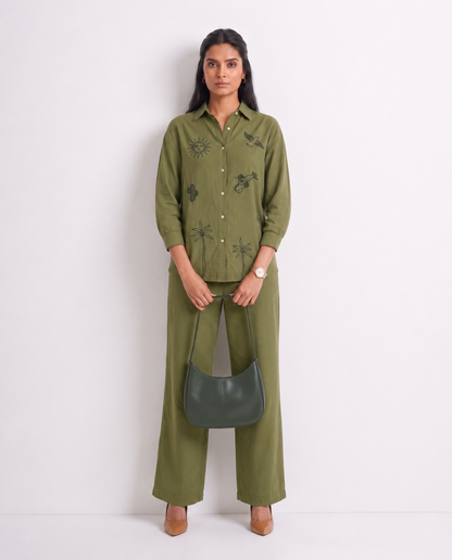 Desert Tale Olive Co-ord