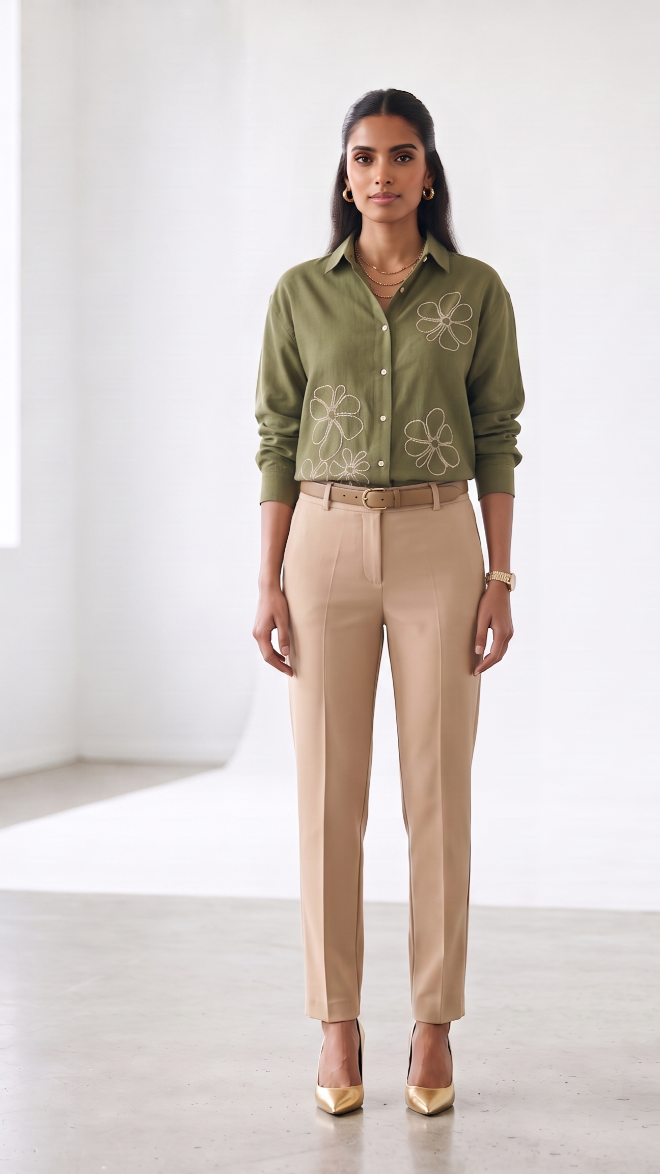 Sage Petal shirt