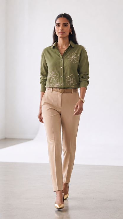 Sage Petal shirt