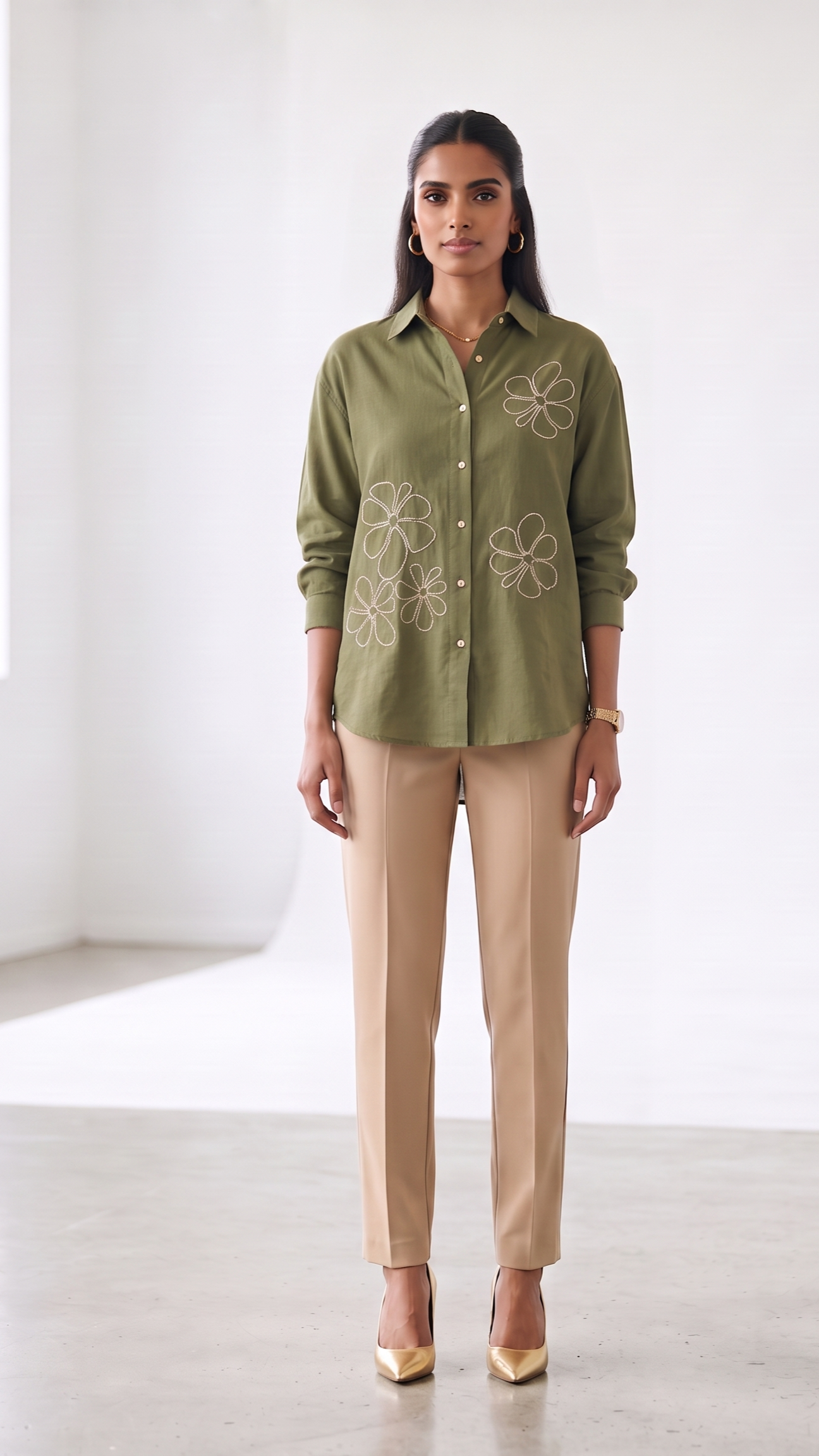 Sage Petal shirt