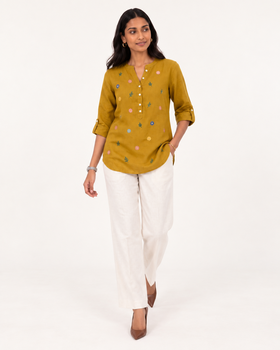 Suvarna Utsav Top - mustard