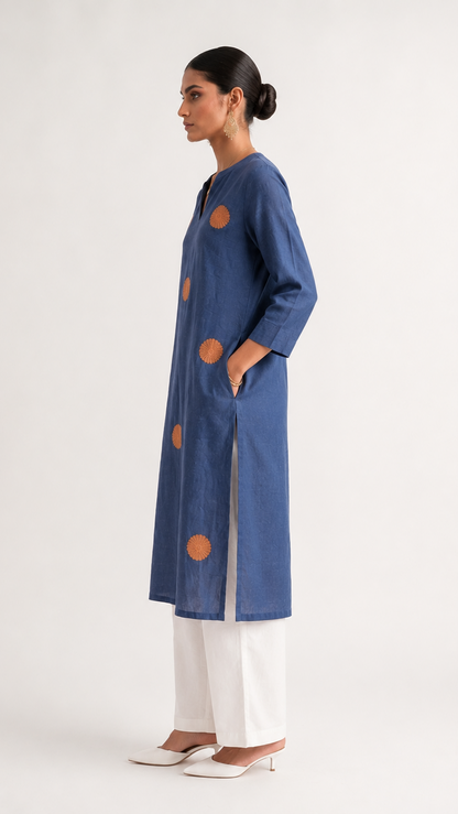 Chakra — Sunburst Embroidered Kurta