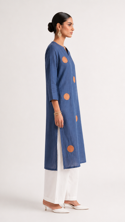 Chakra — Sunburst Embroidered Kurta
