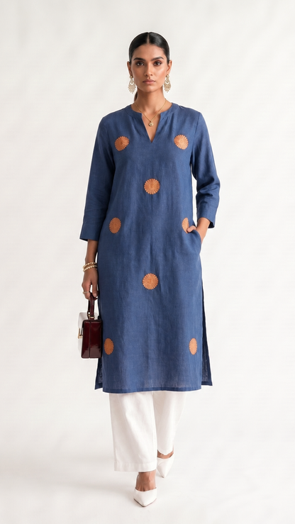 Chakra — Sunburst Embroidered Kurta