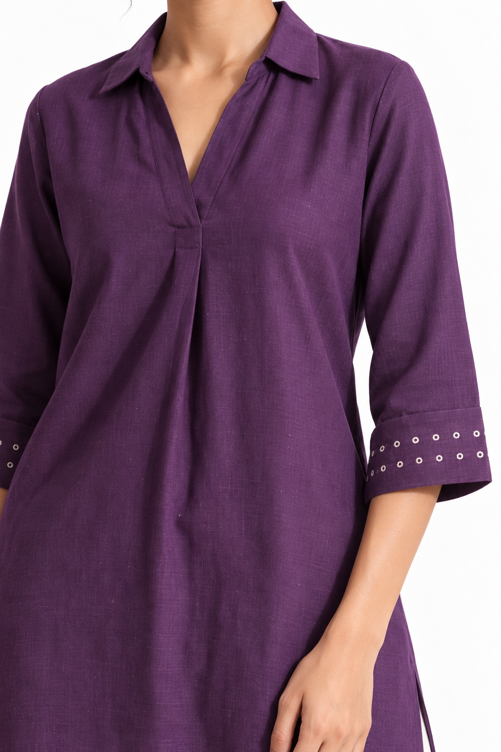 PURPLE KURTA & BALLOON PANT SET