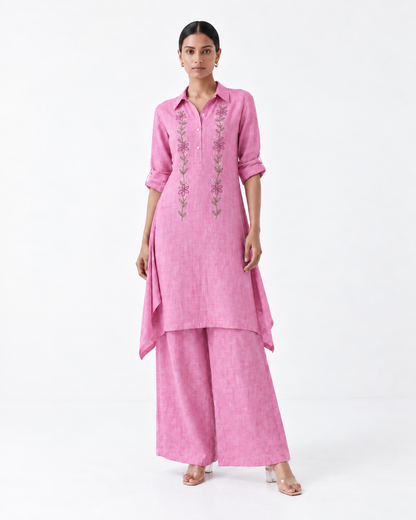 ROSE PINK EMBROIDERY CO-ORD SET