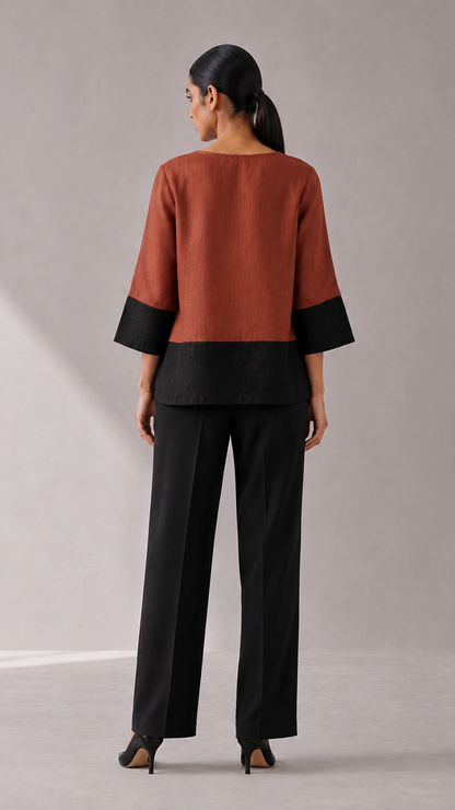 Rust Bloom Top