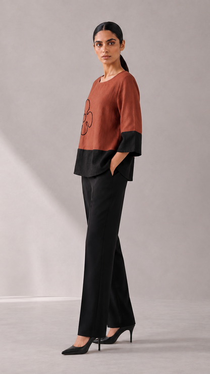 Rust Bloom Top